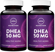 MRM DHEA 50mg bottle with micronized capsules for better absorption.