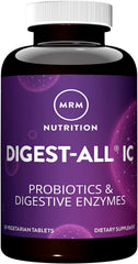 MRM Digest-All IC Probiotics bottle with capsules supports comfortable digestion.
