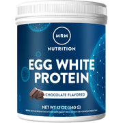 MRM Egg White Protein Chocolate tub front highlighting lean protein for workouts