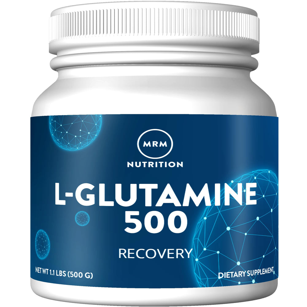 MRM L-Glutamine 5000mg bottle front view for recovery support