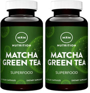MRM Matcha Green Tea Capsules bottle front view for daily energy support.