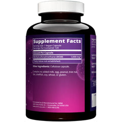 MRM MSM 1000mg capsules closeup showing capsules and vegan-friendly formula