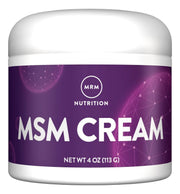 MRM MSM Cream bottle with Vitamin A and D supports skin and nails