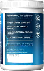 MRM Reload BCAA+G Island Fusion tub back features tropical flavor fueling training recovery.
