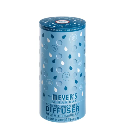 Mrs. Meyer's Rain Water wood bead diffuser releasing a garden-inspired scent.