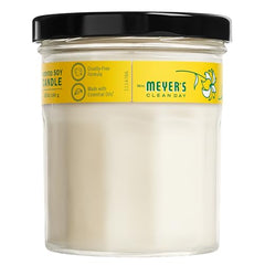 Mrs. Meyer's soy wax candle emits clean burn and even fragrance release.