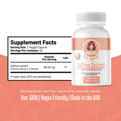 Mrs. Tournier saffron capsules blister pack for daily mood support