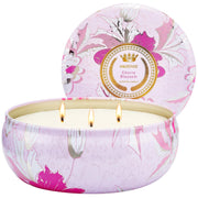 MSENSE Cherry Blossom 3-wick candle close-up showing strong fragrance potential