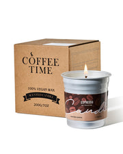 M&SENSE Espresso Candle with coffee mug design creates a cozy desk cafe vibe.
