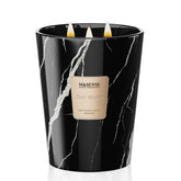 M&SENSE extra-large OudWood candle in marble jar delivering lasting aroma.