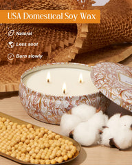 MSENSE large soy tin candle in a cozy living room setting.
