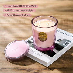 Msense Jasmine and Pink candle in a living room scene for relaxing ambience