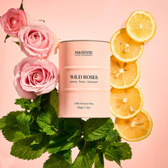 M&SENSE Wild Rose candle in elegant gift box for thoughtful gifting.