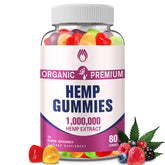 MSLOTAL Organic Gummies omega-3-6-9 blend in a vibrant bottle for everyday snacking
