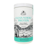 Mt Capra Clean Whole Protein bottle on counter highlights grass-fed goat protein