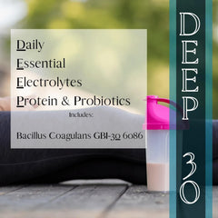 Mt Capra Deep 30 BC30 probiotics bottle for digestive comfort potential.