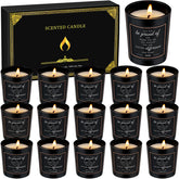 MTLEE 16-pack scented candles gift set in a black box for gifting occasions