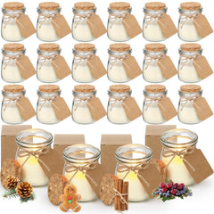 MTLEE Christmas jar candles: assorted scents for a warm, festive mood.