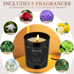 MTLEE natural soy wax with cotton wick for clean, steady burn
