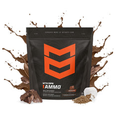 MTN OPS Ammo Shake poured into a glass showing quick on-the-go fueling