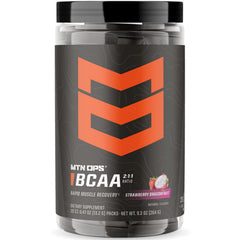 MTN OPS BCAA Powder 2-1-1 ratio for post-workout recovery.