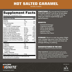 Steaming MTN OPS Hot Ignite mug with warm aroma for focus.