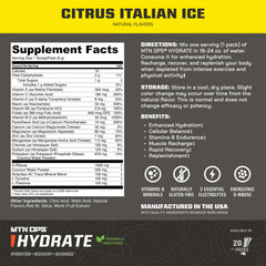 MTN OPS Hydrate glass of refreshing citrus drink