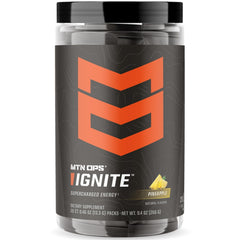 MTN OPS Ignite Pineapple Crush canister ready for outdoor energy use.