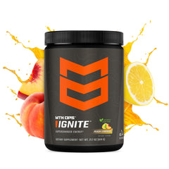 MTN OPS Ignite scoop of powder for quick, easy mixing and caffeine boost.