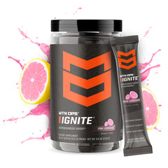 MTN OPS Ignite Trail Packs sachet back with ingredients and serving details for smart dosing.