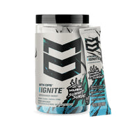 MTN OPS Ignite Trail Packs powder in a shaker for clean, sustained energy