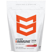 MTN OPS Immune STM raspberry sachet pour for on-the-go immune support.