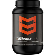 MTN OPS Magnum Cookies & Cream tub front highlights 23g protein per serving for lean muscle support.