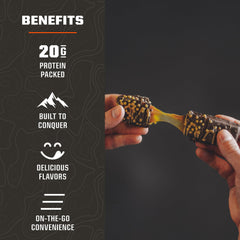 MTN OPS Protein Bar Caramel Crunch nutrition panel highlights 20g protein