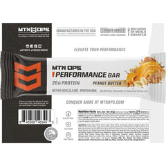 MTN OPS Protein Bars Peanut Butter Bliss bite showcases satisfying flavor with no chalky aftertaste.