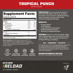 Reload mixed in a water bottle for fast digestion during training