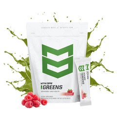 MTN OPS Super Greens travel pack highlighted for easy, portable daily nutrition.