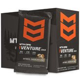 MTN OPS Venture Bar oatmeal chocolate chip pack shows gluten-free energy for active days