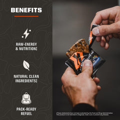 MTN OPS Venture Bar Peanut Butter Crunch pack, featuring 10-bar box for travel and daily fueling.