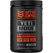 MTN OPS Yeti Mode tub with scoop ready for high-energy training.