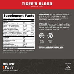 MTN OPS Yeti: durante el entrenamiento, foco y rendimiento mejorados.