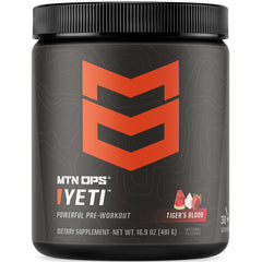 MTN OPS Yeti: lata de polvo, energía sostenida para entrenamientos intensos.
