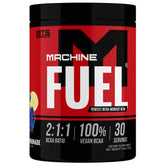 MTS Nutrition Machine Fuel blue razz lemonade powder being mixed for hydration during workouts