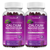 Mulittea calcium magnesium zinc gummies bottle supports bone health and daily wellness