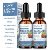 Mulittea Magnesium Glycinate Liquid Drop bottle front view with triple absorption