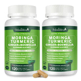 Mulittea moringa capsules pack front for daily wellness support.