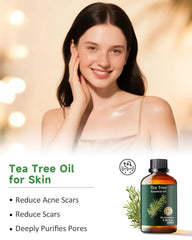 Mumianhua Tea Tree Oil for facial steam shows purifying aroma enhancing skin refreshing rituals.