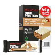 Musashi high protein bar pack front for on-the-go fueling.