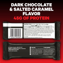 Musashi high protein bar close-up shows whey protein isolate texture for fast post-workout recovery.