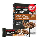 MUSASHI Protein Crisp Bar packaging showing 20g protein per bar for recovery